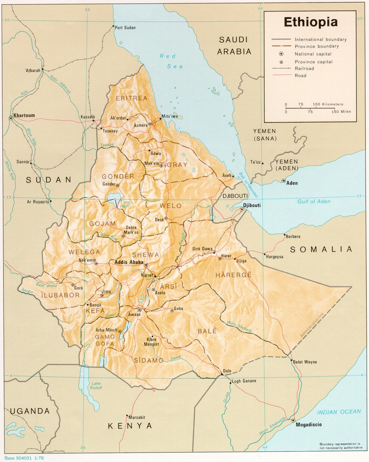 најстарите Етиопската мапа
