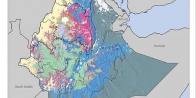 Карта на почвата карта на Етиопија