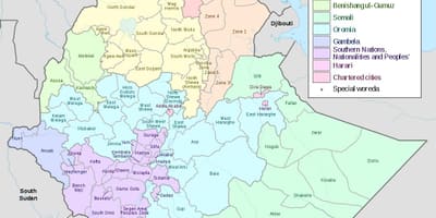 Hawassa Етиопија мапа