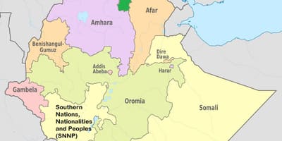 Етиопските tigray мапа