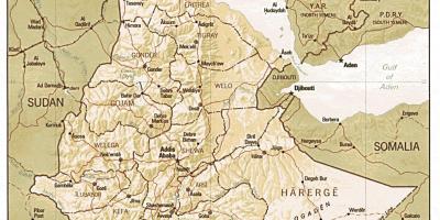 Стариот Етиопија мапа